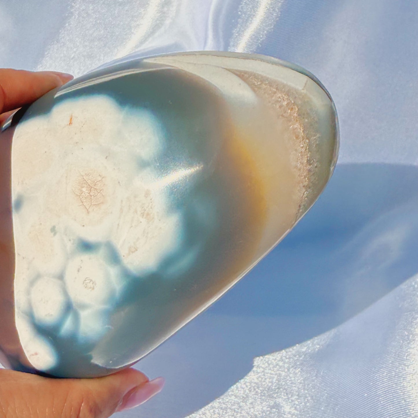 Orca Agate W/ Quartz Freeform (Q)