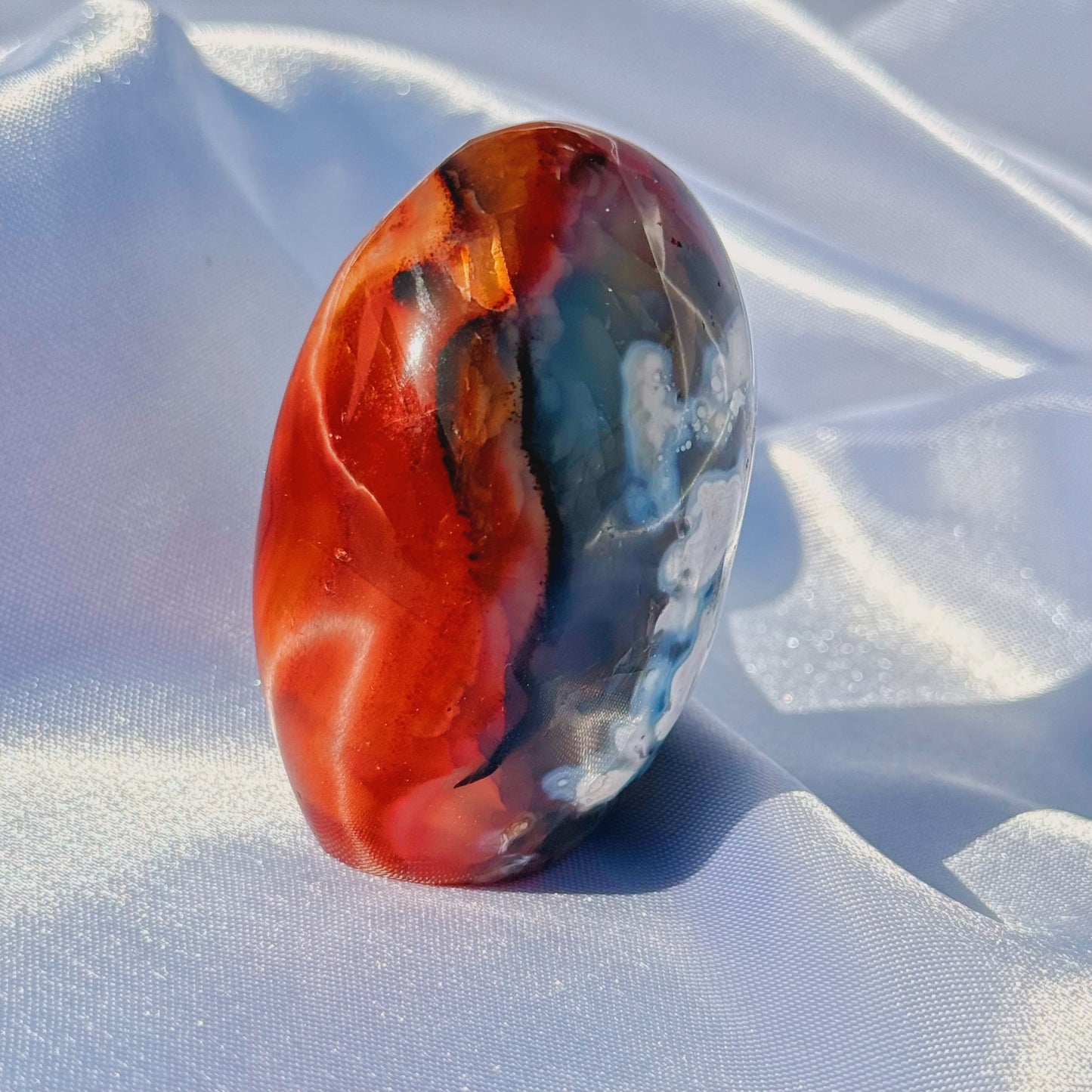 Funky Carnelian W/ Orca Agate