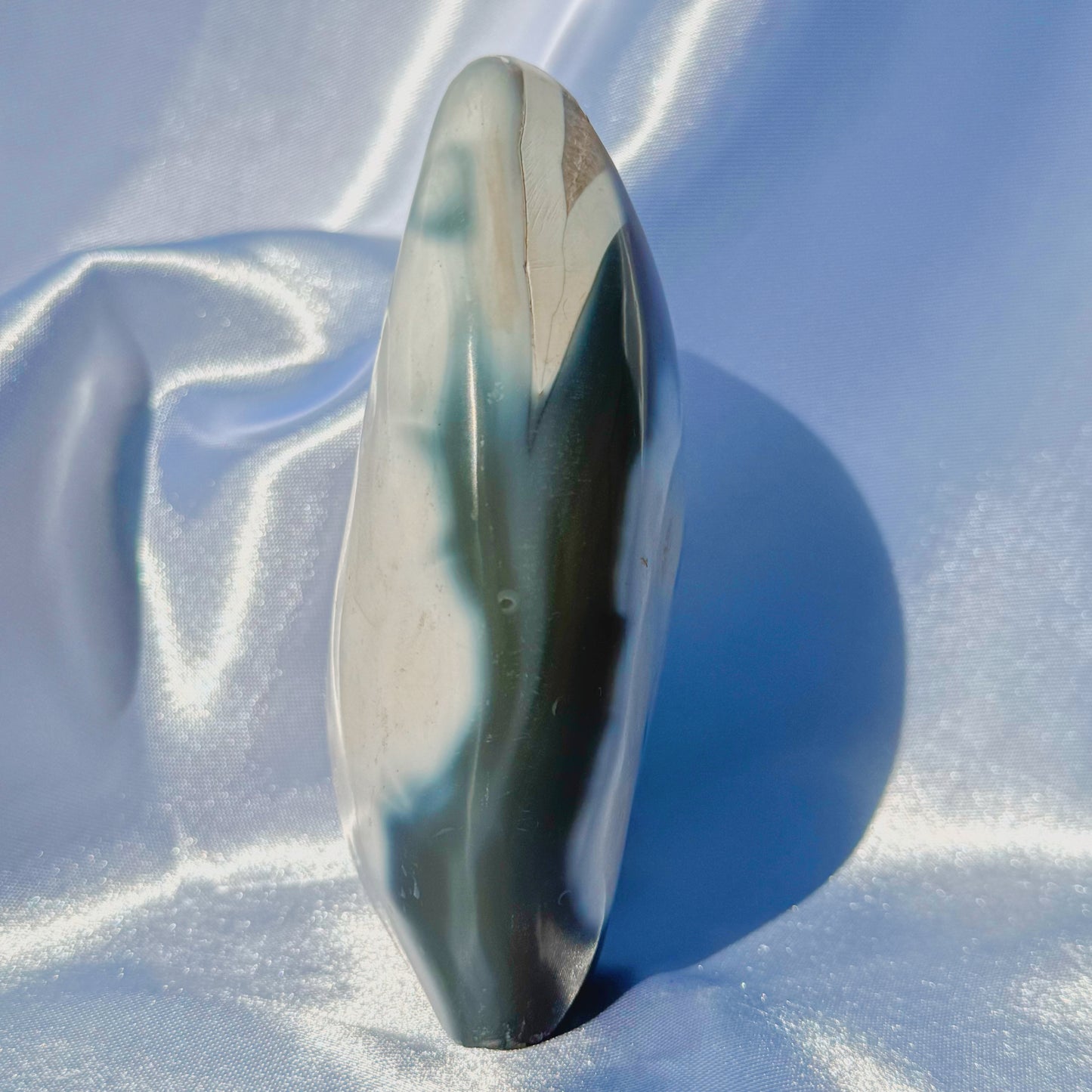 Orca Agate W/ Quartz Freeform (Q)