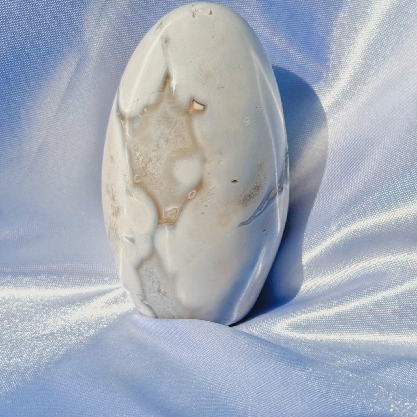 Orca Agate W/ Quartz Freeform
