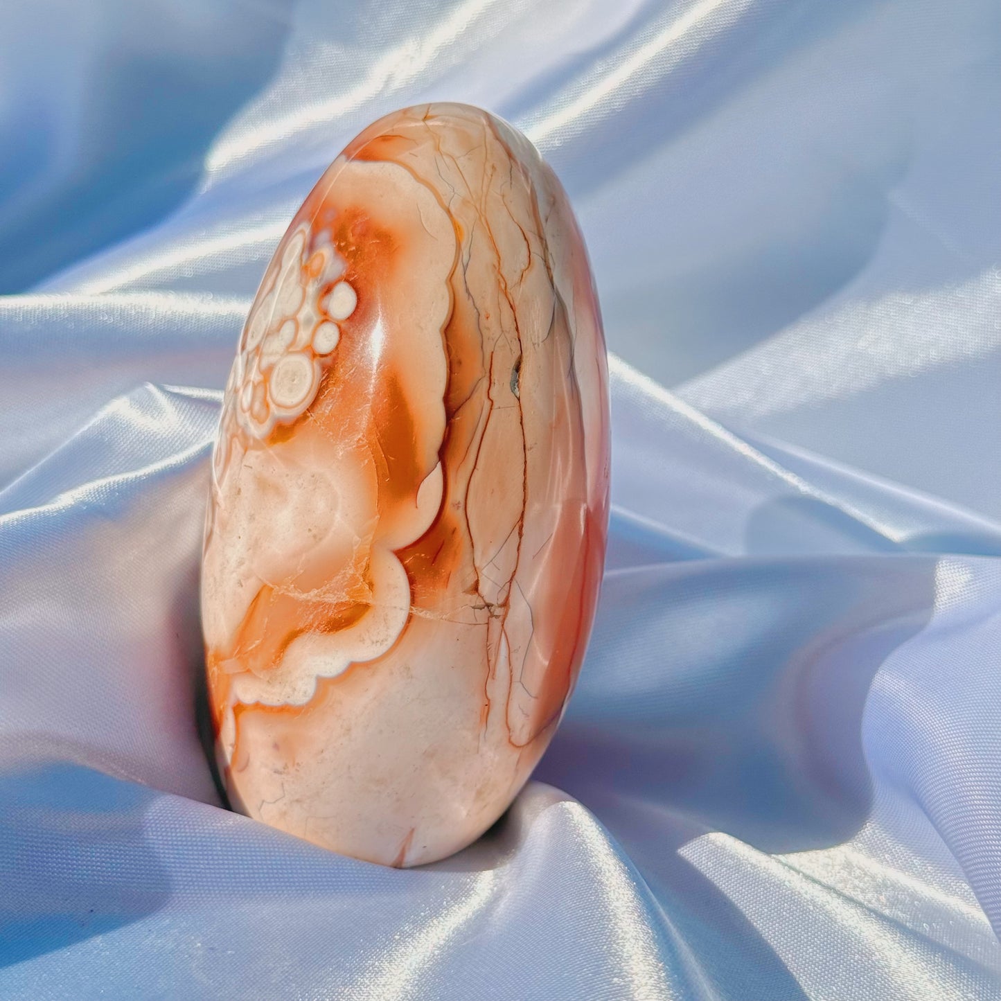 Pastel Carnelian W/ Orca Agate Freeform