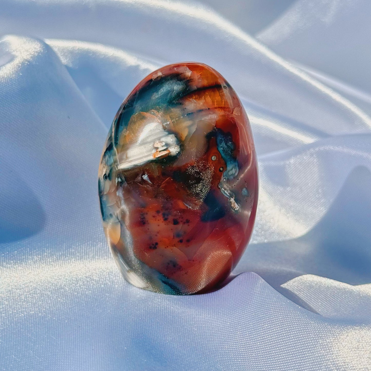 Funky Carnelian W/ Orca Agate