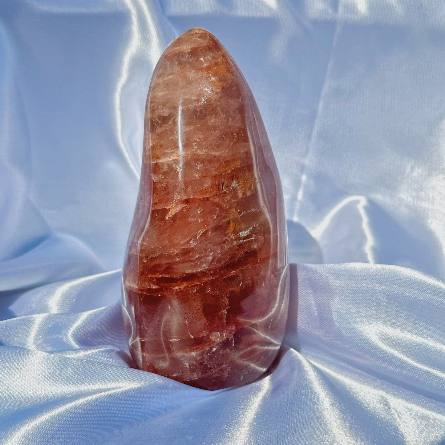 Raspberry Fire Quartz Freeform