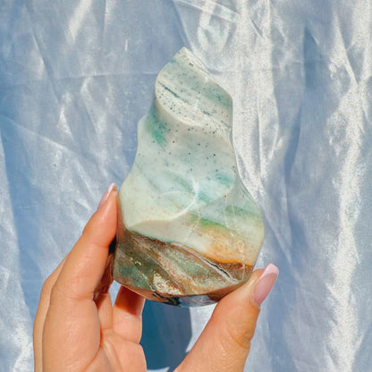 Pastel Sea Jasper Flame