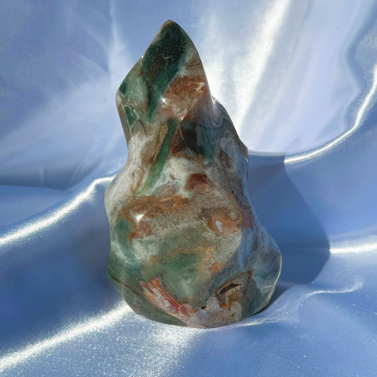 Sea Jasper W/ Moss Flame (R)