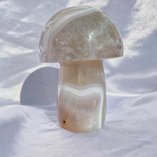 Agate W/ Quartz Mushroom (M)