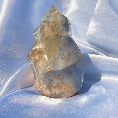Pastel Moss Agate/ Sea Jasper Flame (T)