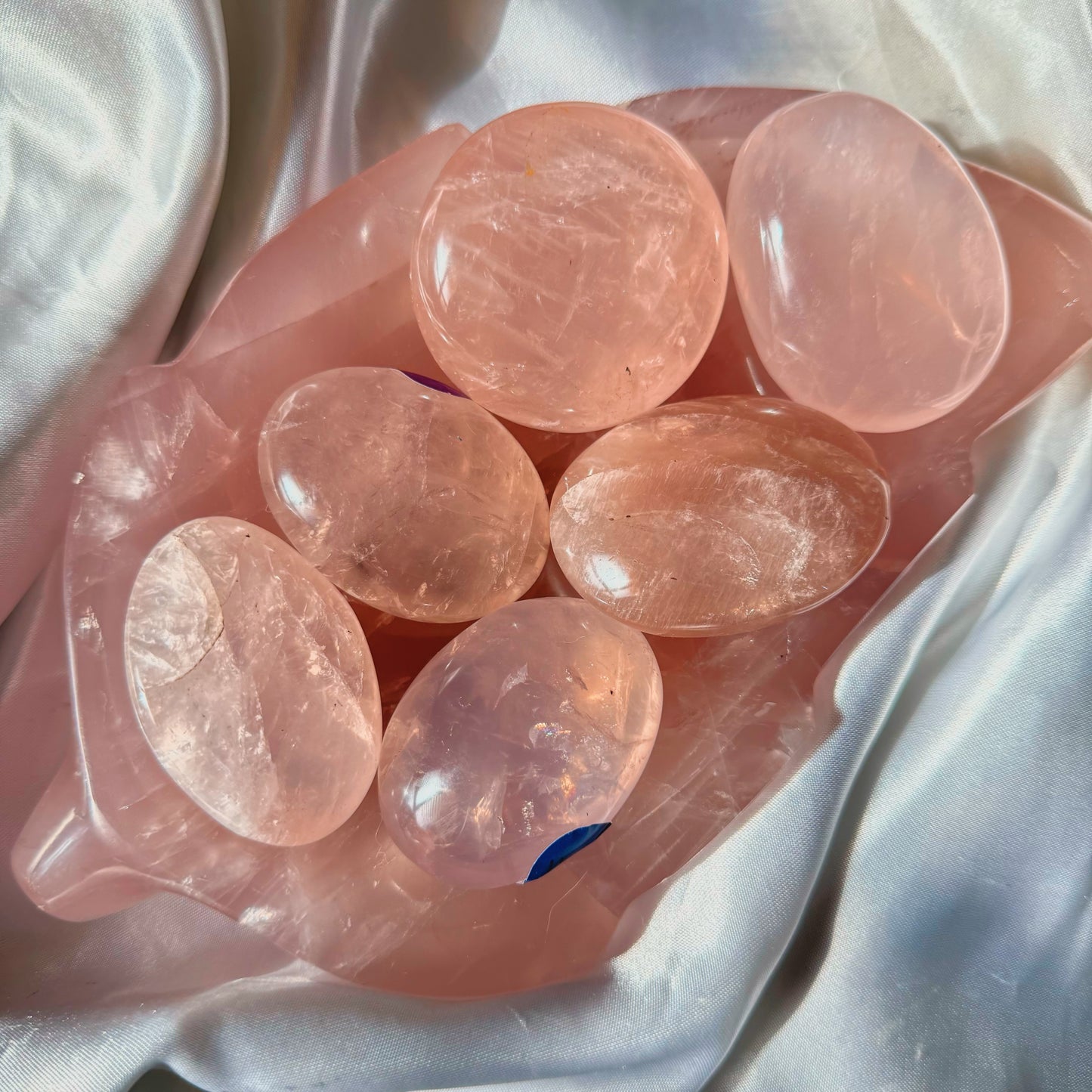 Gemmy Rose Quartz Palmstone (Intuitively Picked)