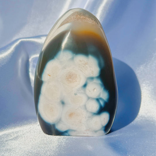 Orca Agate W/ Quartz Freeform (Q)